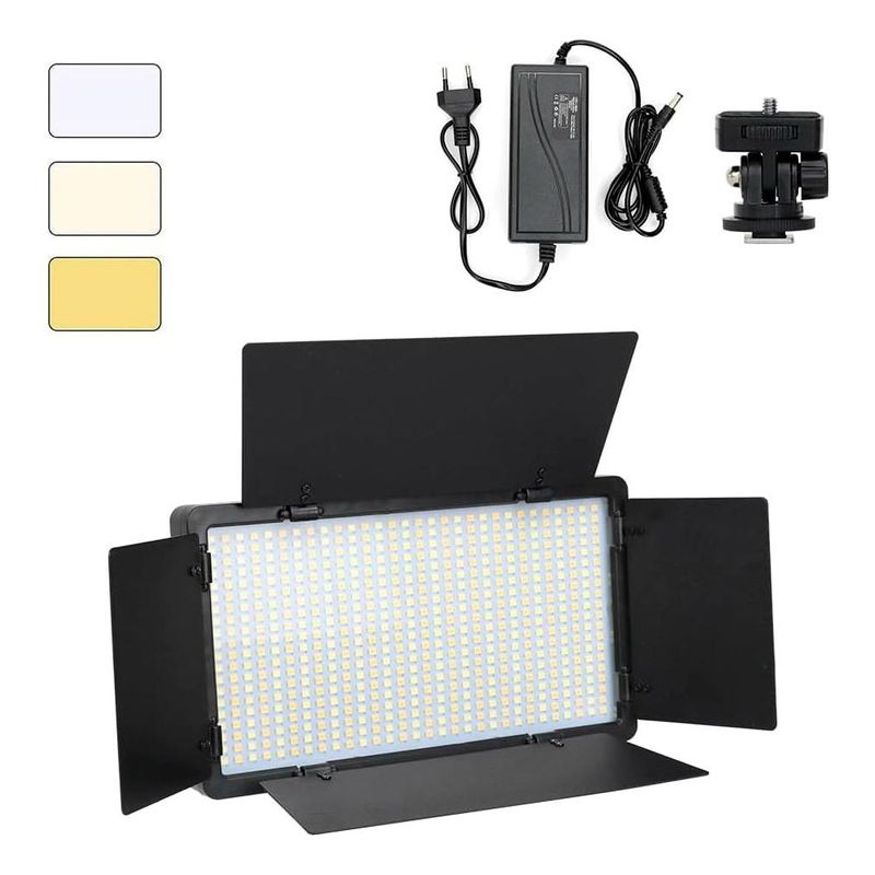 GENERICO - Lámpara Fotográfica Profesional LED Bicolor 600 3200-6500K