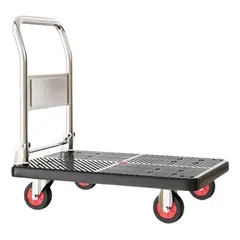 GENERICO - Carro Plegable de Carga Plataforma Grande 350kg 90x60cm