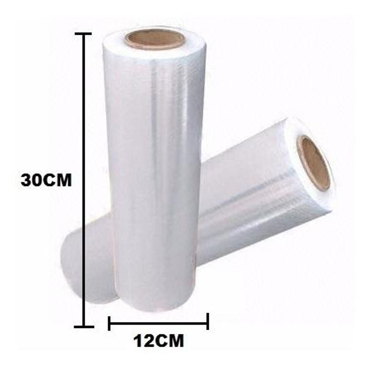 GENERICO - Rollo Transparente de Film Plástico Industrial 250 Metros