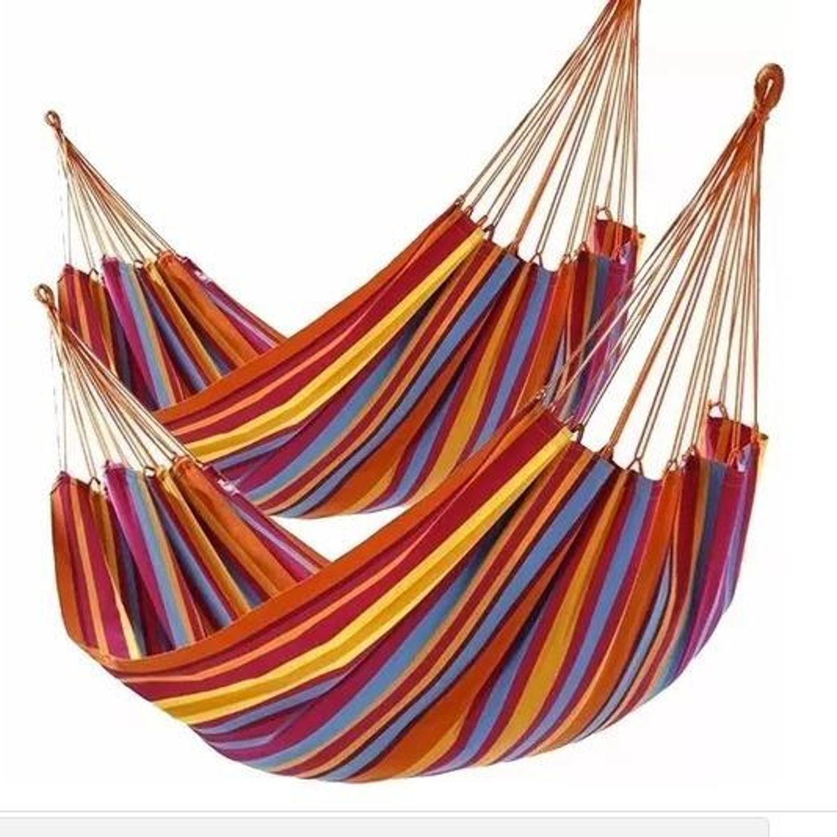 GENERICO - Pack de 5 Hamacas 100% Algodón para 2 Personas.