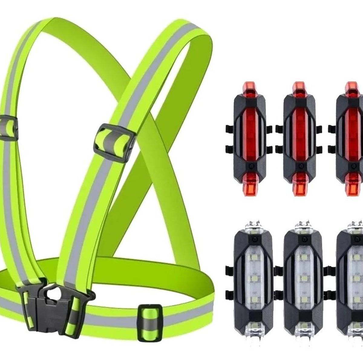 GENERICO - Chaleco Reflectante Ajustable para Actividades Outdoor