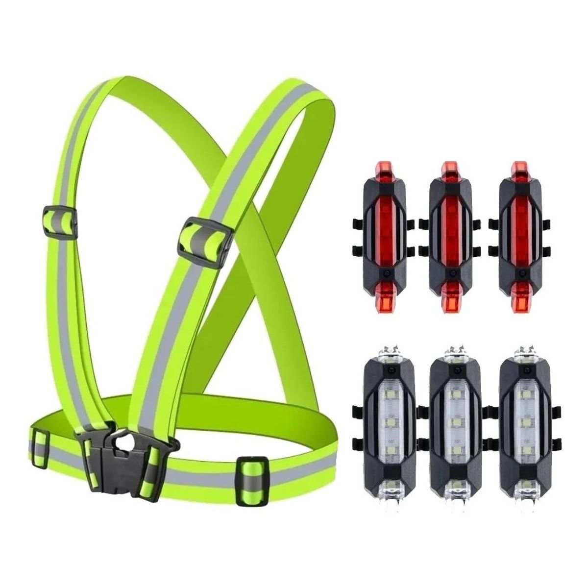 GENERICO - Chaleco Reflectante Ajustable para Actividades Outdoor