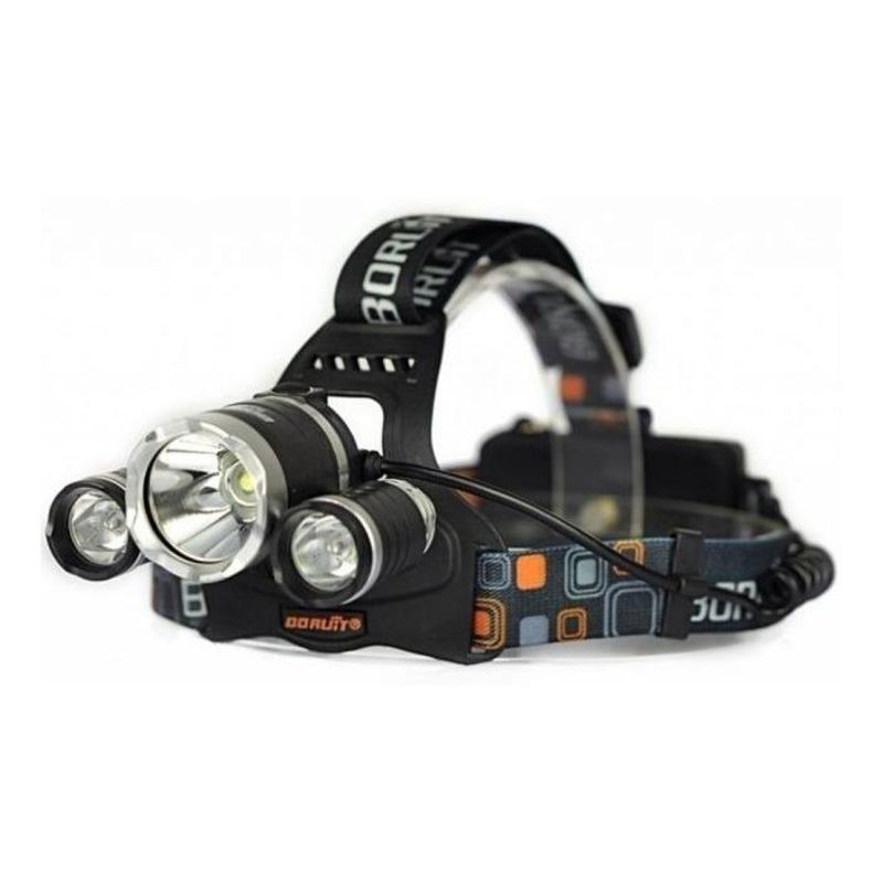 GENERICO - Pack de 5 Linternas Frontales LED T6 3000 Lúmenes