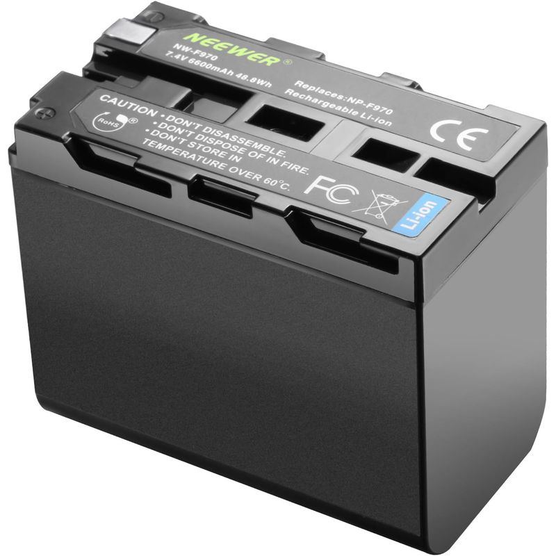 NEEWER - Batería Neewer NP-F970 6600mAh para Sony