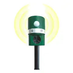 GENERICO - Repelente Ultrasónico Solar para Animales en Jardín