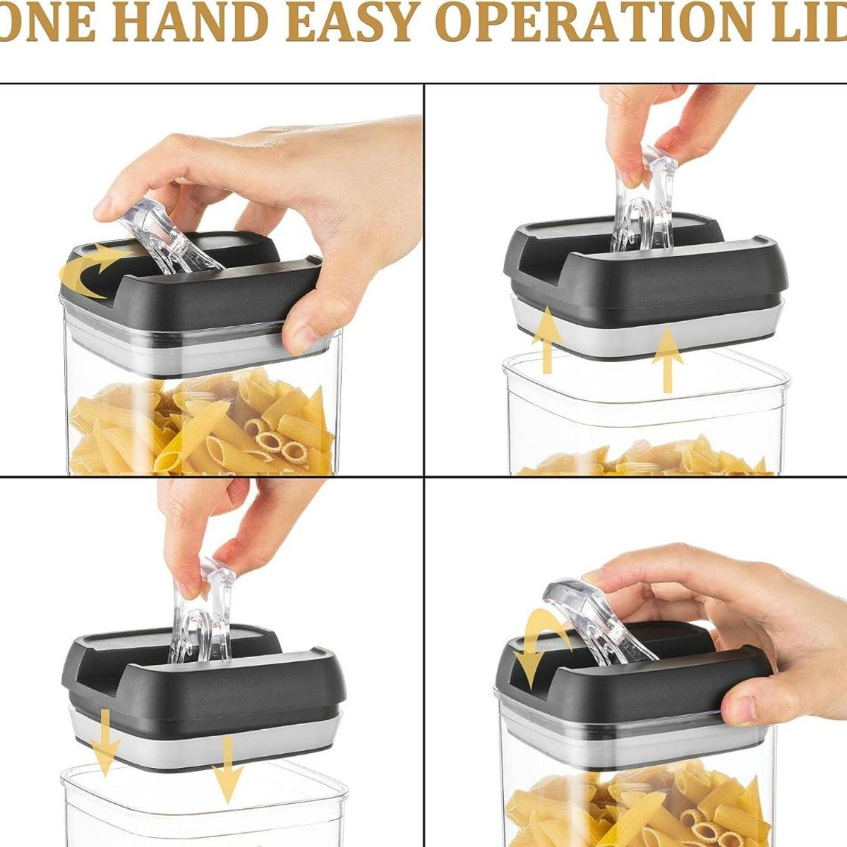 GENERICO - Set de 7 Contenedores para Alimentos con Tapa Hermética