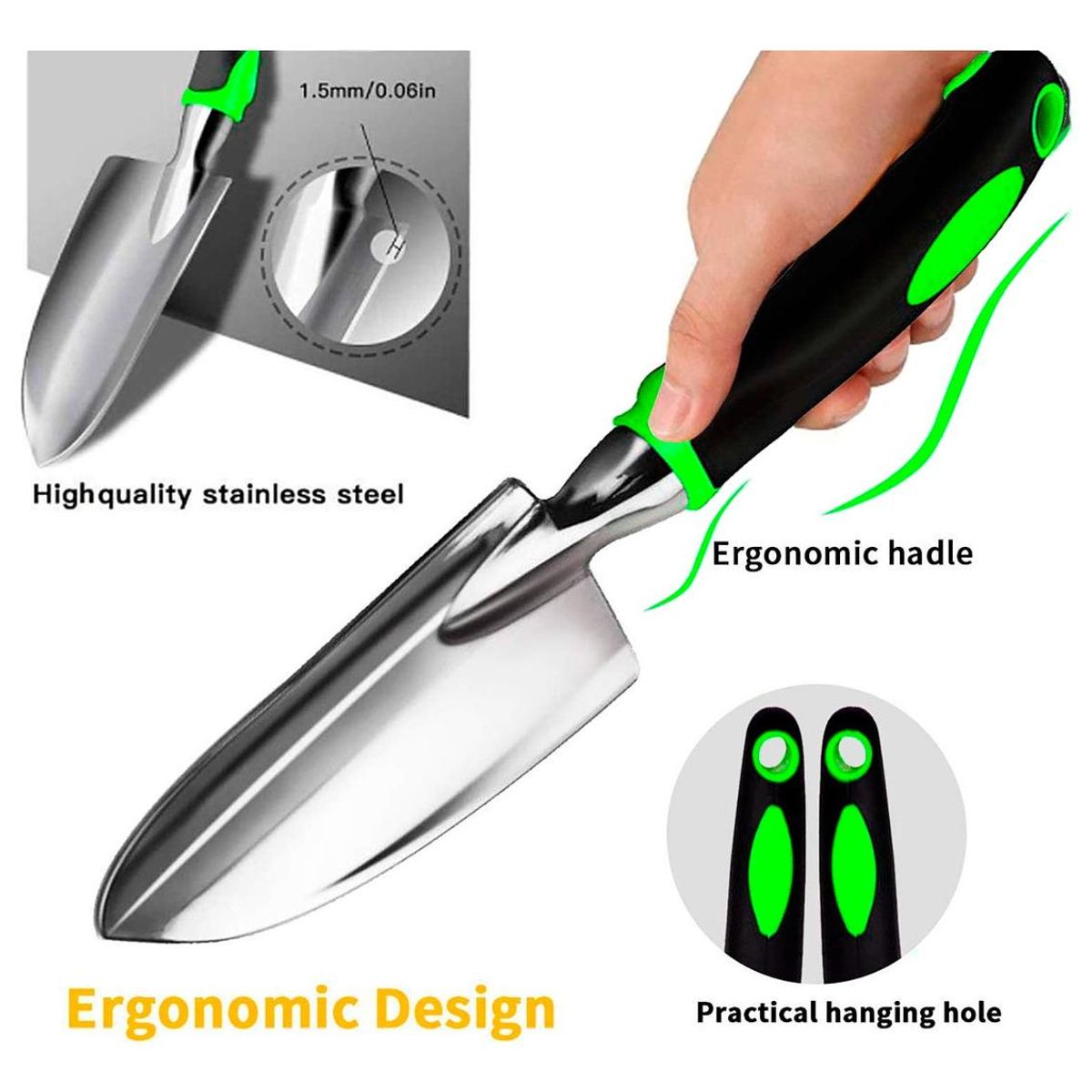 GENERICO - Juego de Herramientas de Jardinería para Huerto - 4 Piezas