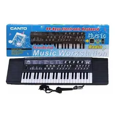 GENERICO - Teclado Electrónico de 44 Teclas con Bluetooth y Radio