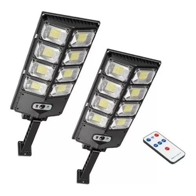 GENERICO - Focos Solares Potentes 200W con Luz Blanca Fría