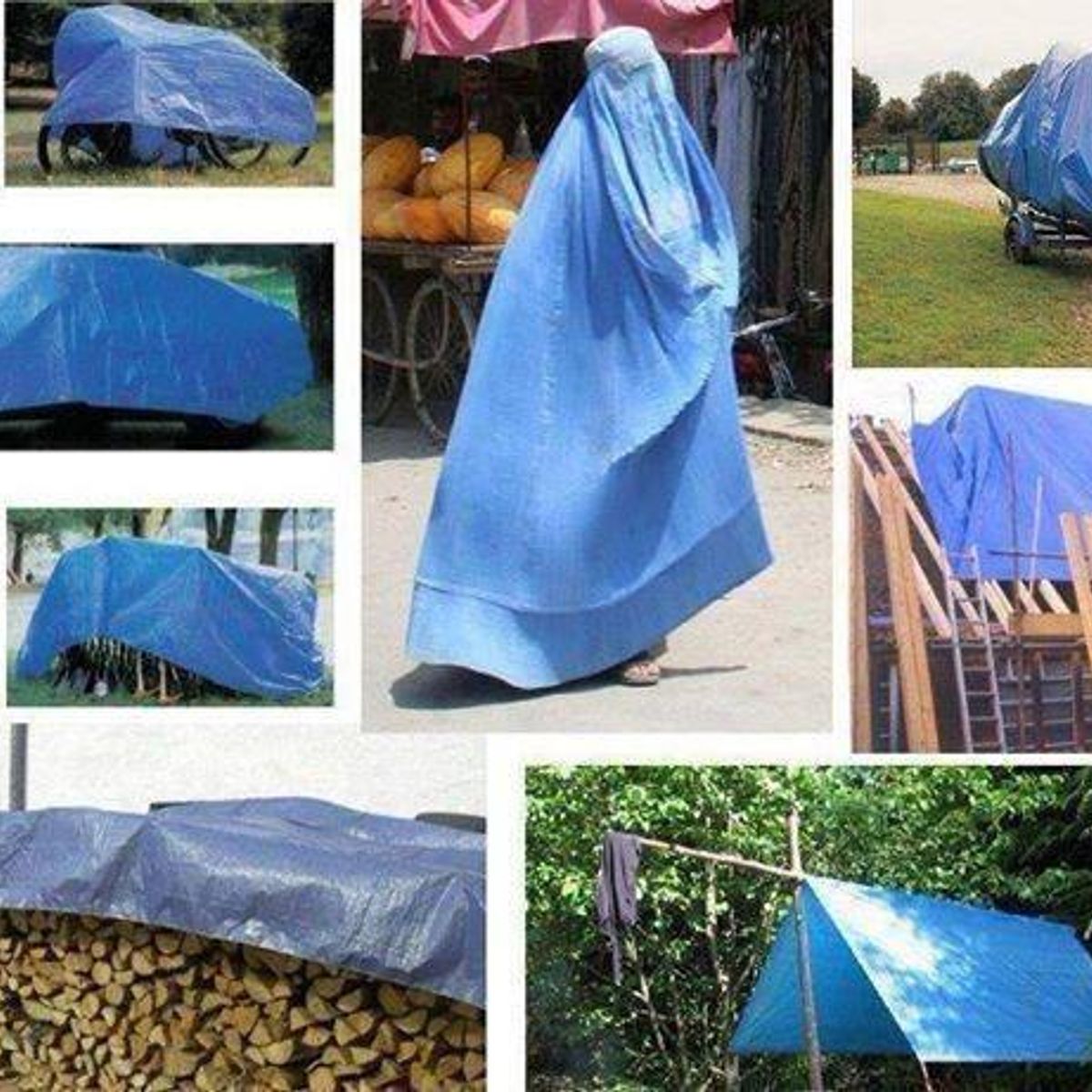 Lona Impermeable Multiusos 6x8 Metros para Protección Exterior, marca GENERICO - Foto 2
