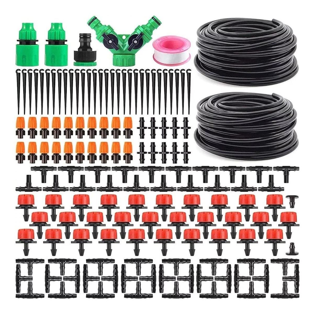 GENERICO - Kit de Riego Automático por Goteo para 30 Plantas 149 Piezas
