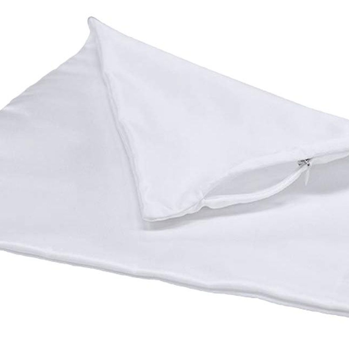 GENERICO - Pack de 10 Fundas de Cojín Lisas Color Blanco 40x40 cm