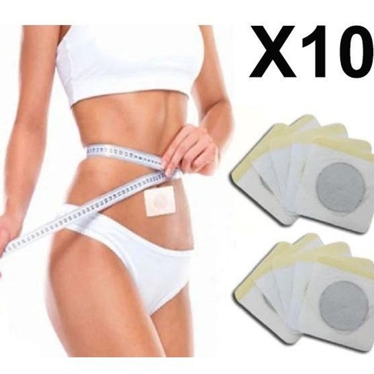 GENERICO - 10 Parches Adelgazantes Naturales para Control de Peso