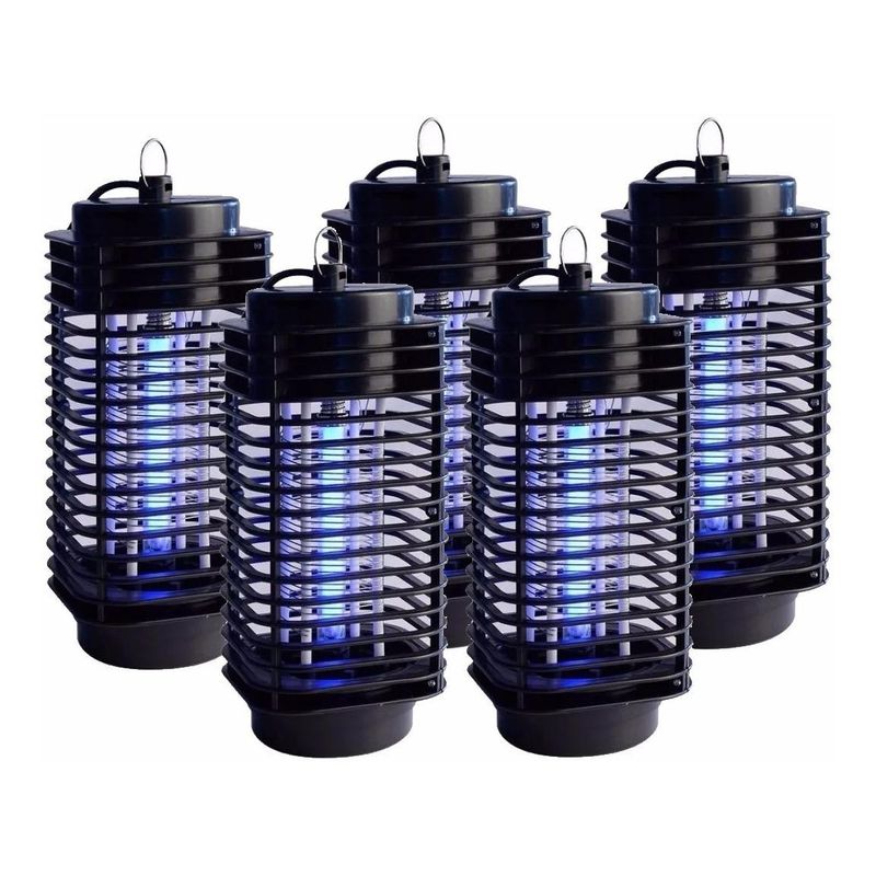GENERICO - Pack de 5 lámparas UV eléctricas para atraer y matar insectos