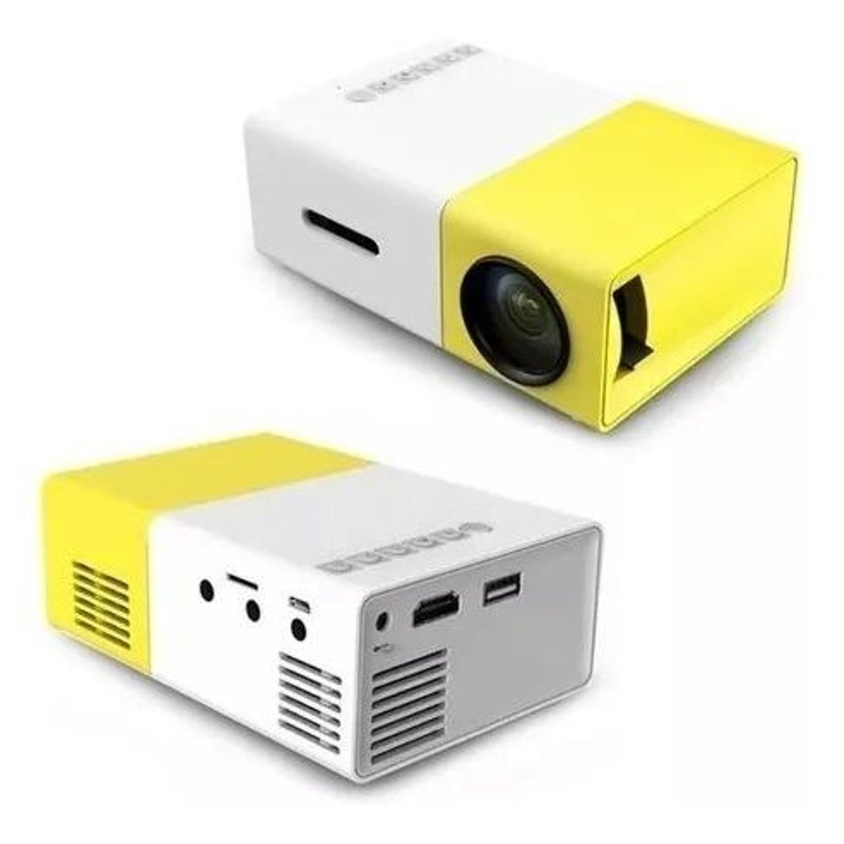 GENERICO - Mini Proyector LED HD con Conexiones USB y Micro SD