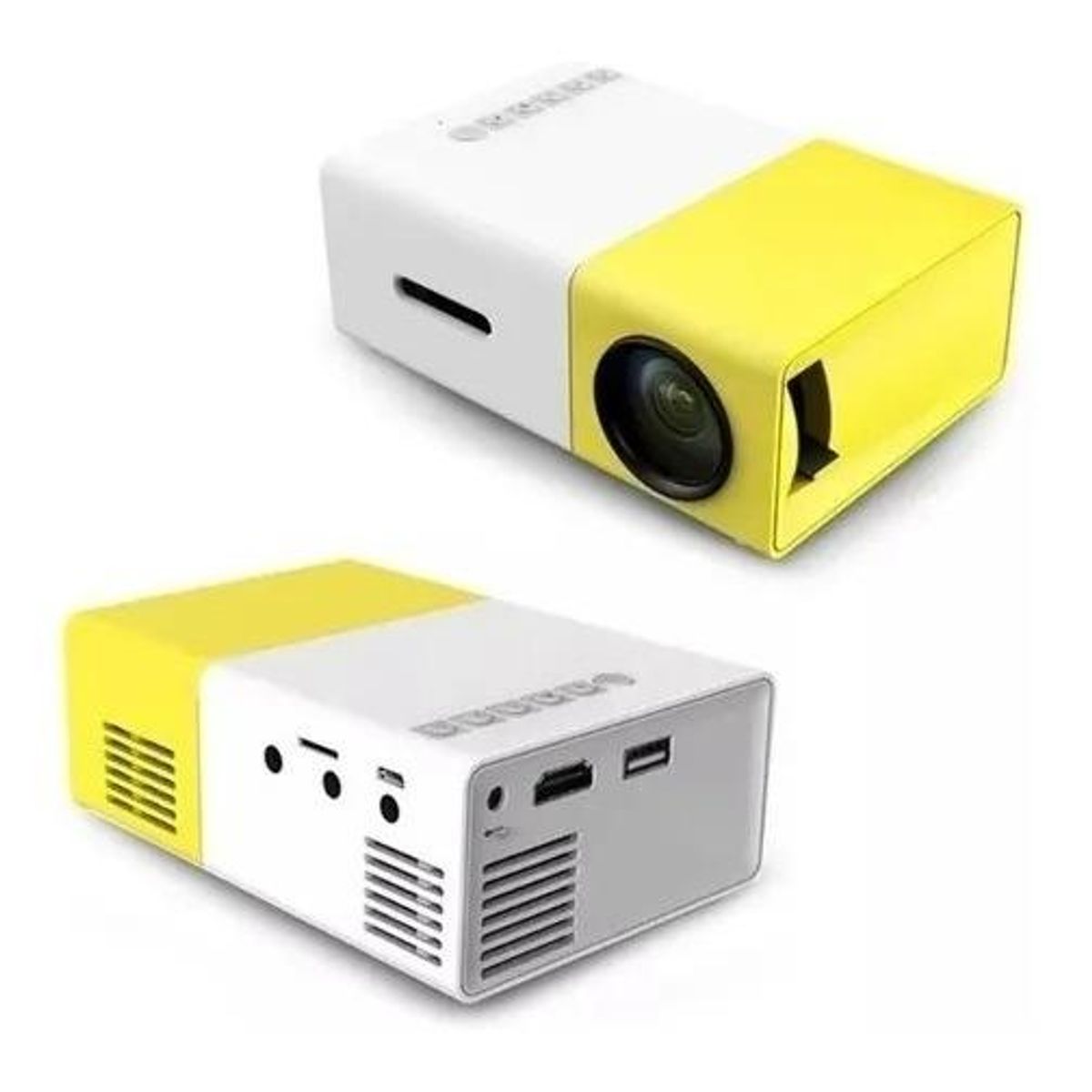 GENERICO - Mini Proyector LED HD con Conexiones USB y Micro SD