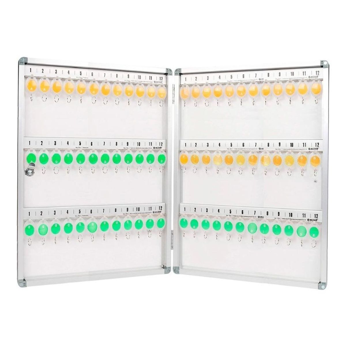 GENERICO - Organizador Magnético para Llaves con 72 Ganchos.