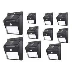 GENERICO - Foco Solar LED con Sensor de Movimiento y Carga Solar
