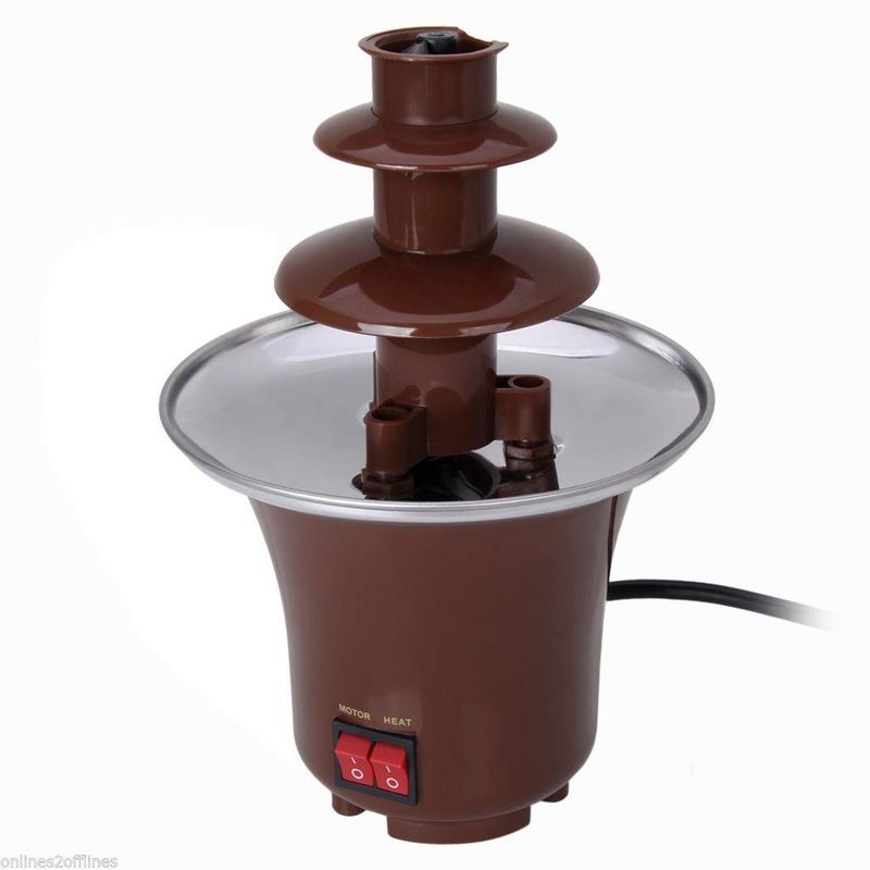 GENERICO - Fuente de Chocolate Mini Cascada de 3 Pisos