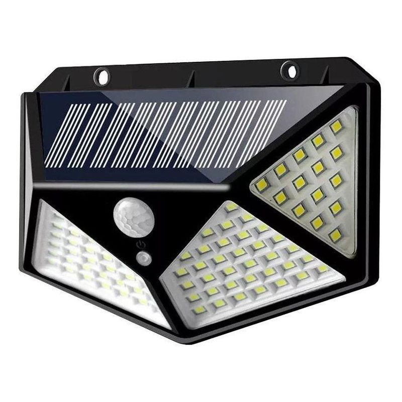 GENERICO - Pack de 2 Lámparas Solares 10W con Sensor de Movimiento