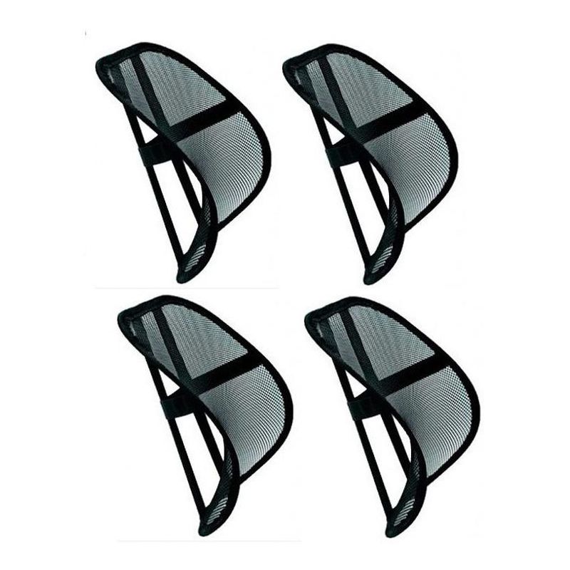 GENERICO - Pack de 4 Respaldos Ergonómicos para la Espalda