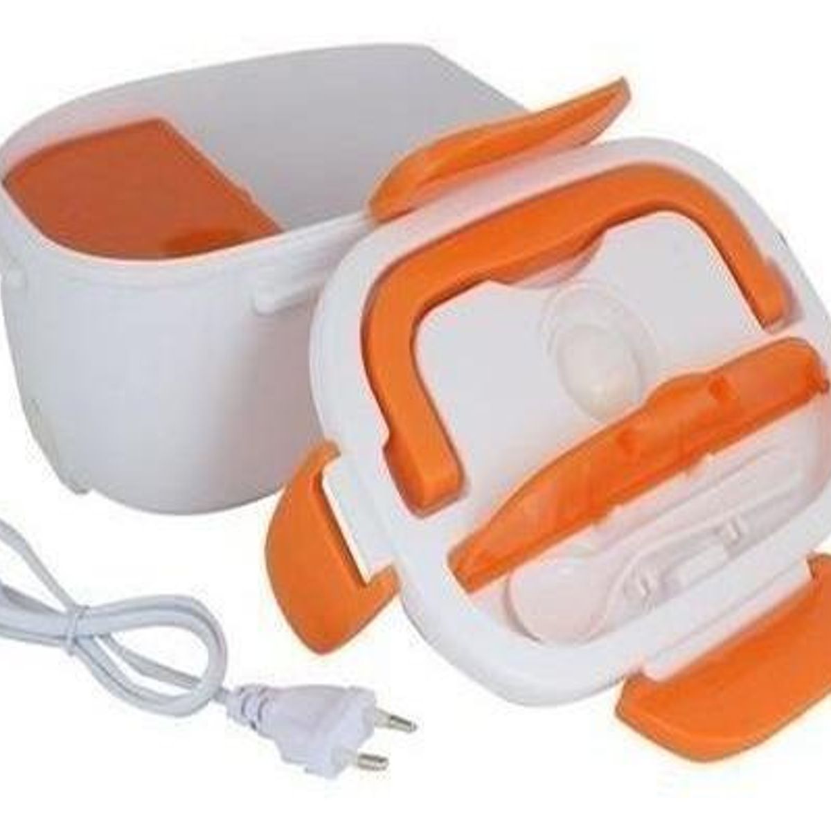 GENERICO - Lonchera Eléctrica Portátil con Cuchara y Calentador