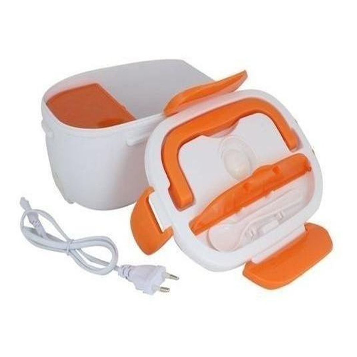 GENERICO - Lonchera Eléctrica Portátil con Cuchara y Calentador