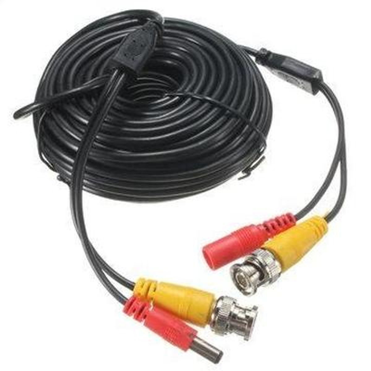 GENERICO - Pack de 6 Cables de Video y Alimentación para Cámaras CCTV 15 m