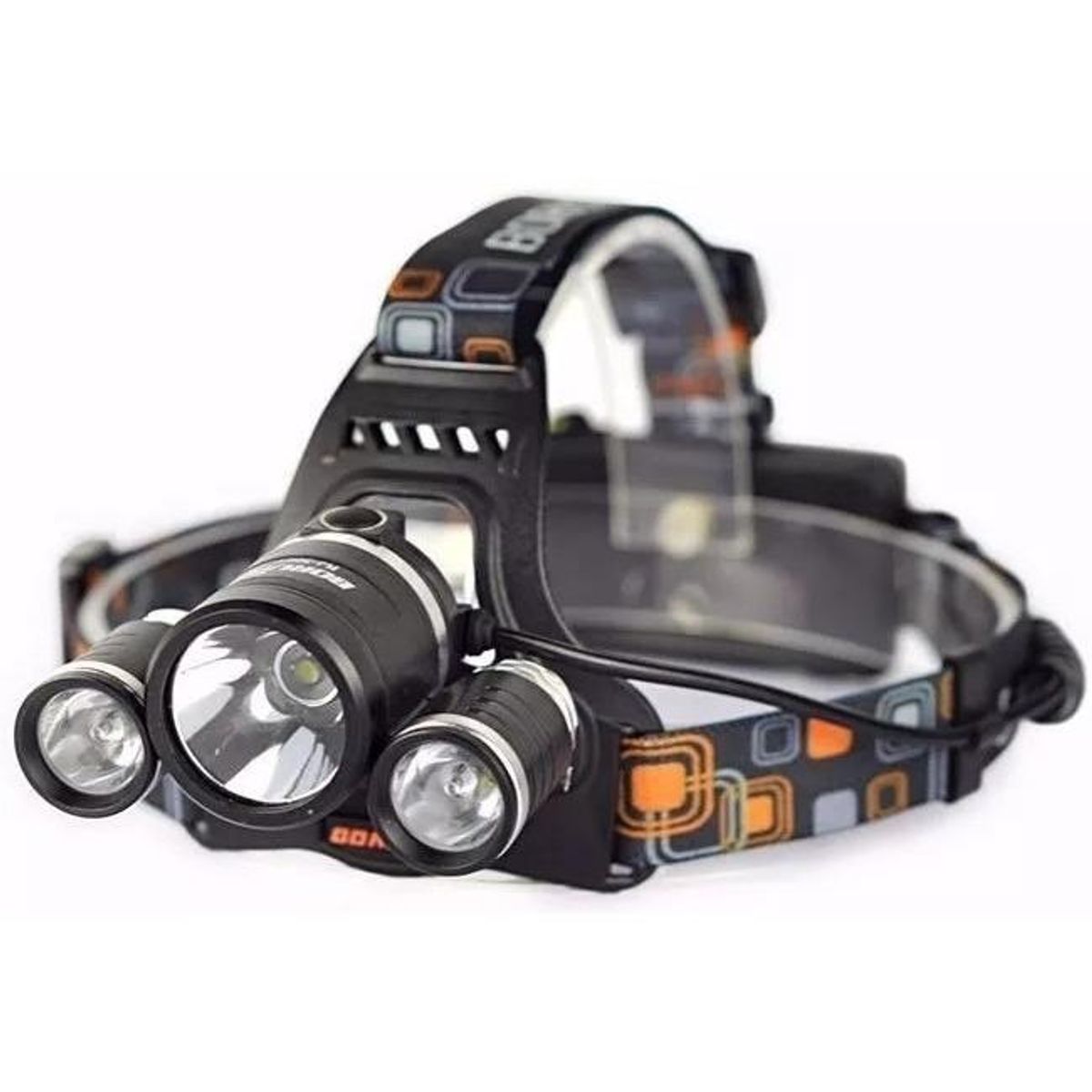 GENERICO - Pack de 5 Linternas Frontal LED 5000 Lúmenes Impermeables