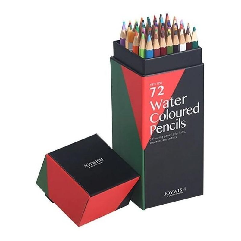 GENERICO - Juego de 72 lápices de colores solubles en agua
