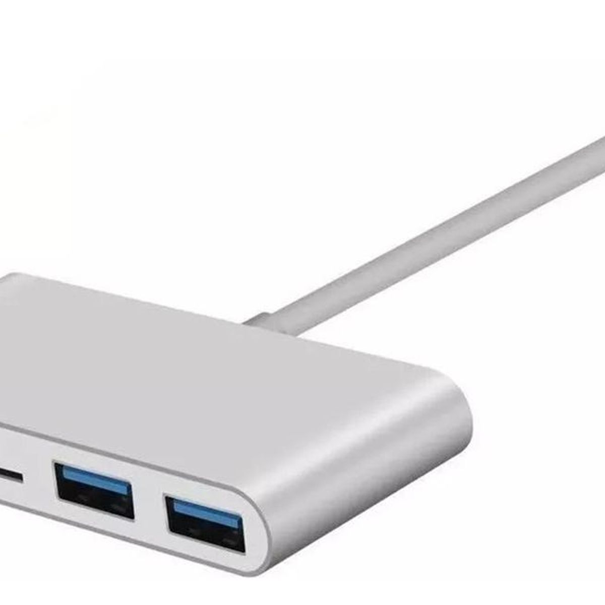 GENERICO - Adaptador Type C 5 en 1 con 3 USB 30 y Lector de Tarjetas