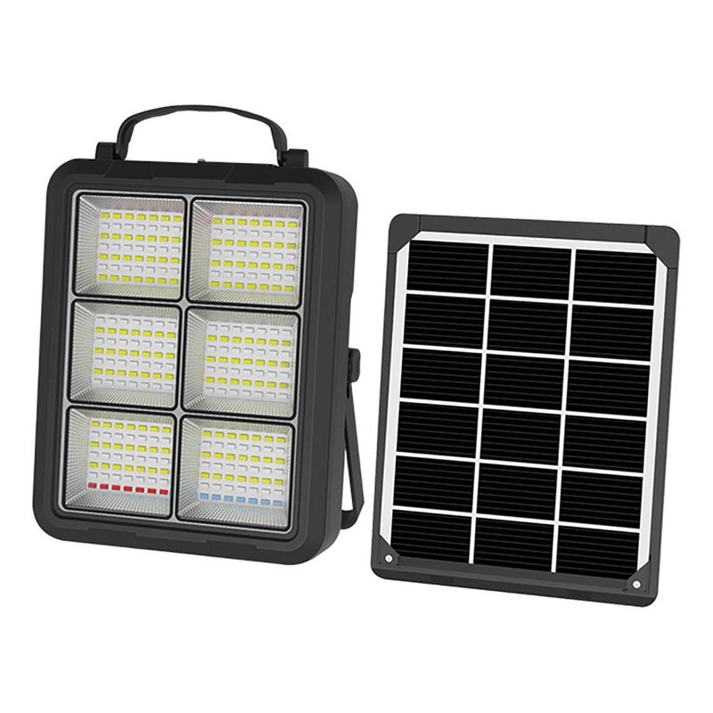 GENERICO - Reflector LED Solar Portátil Recargable 400W con Panel Extraíble