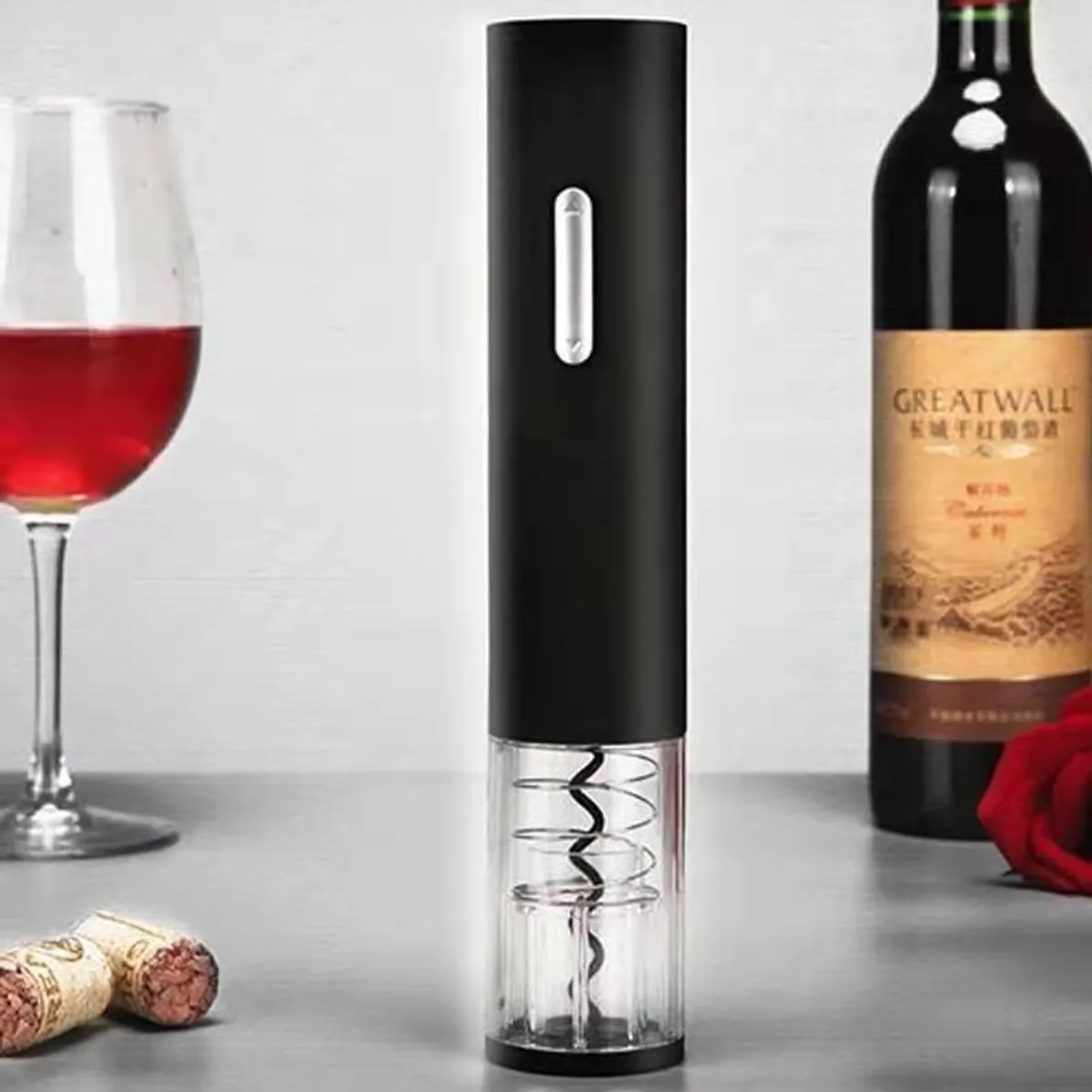 GENERICO - Abridor Eléctrico de Vino con Diseño Ergonómico