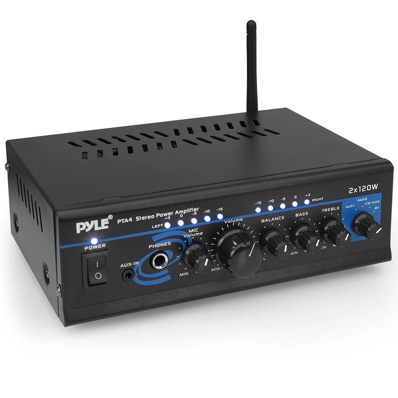 PYLE - Amplificador de Audio Pyle Estereo con Bluetooth