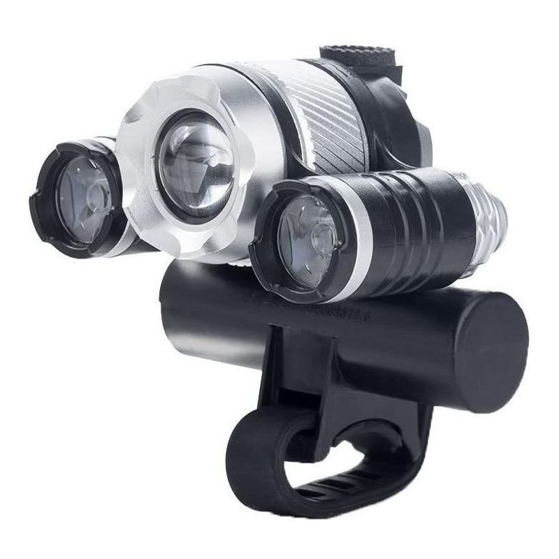 GENERICO - Luz Delantera Recargable LED para Bicicleta con Zoom
