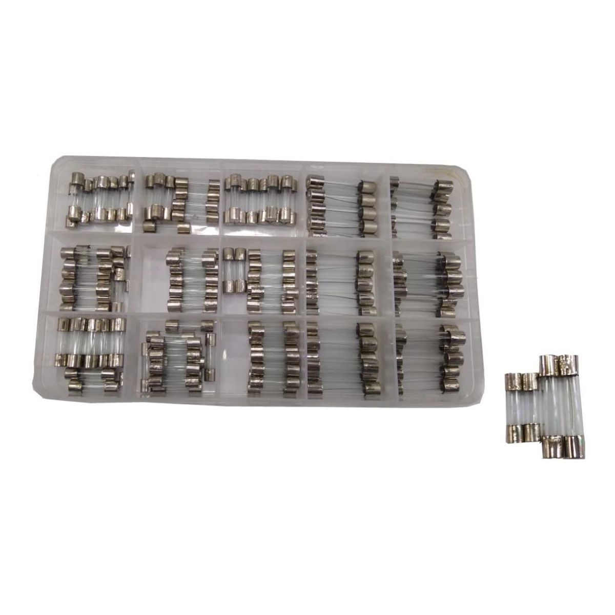 GENERICO - Caja de Fusibles 5A a 30A 130 Piezas para Instalaciones Eléctricas