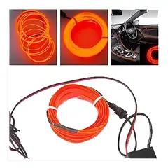 GENERICO - Pack 2 Kits de Cable Hilo Neón para Autos