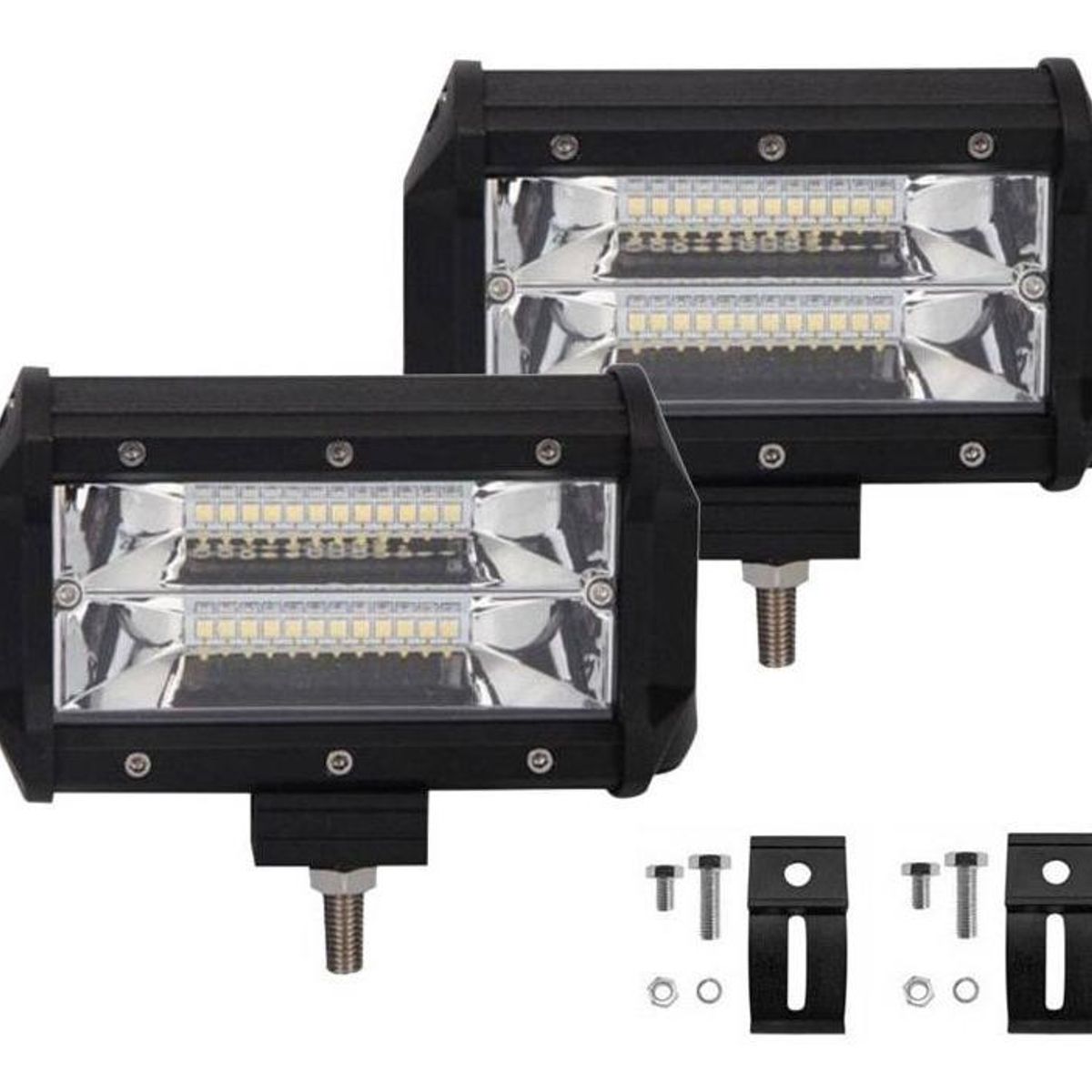 GENERICO - Pack de 2 Focos Neblineros LED 72W para Vehículos
