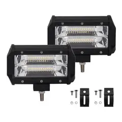 GENERICO - Pack de 2 Focos Neblineros LED 72W para Vehículos