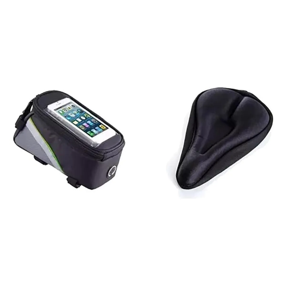GENERICO - Bolso Porta Celular para Bicicleta con Forro Cubre Asiento