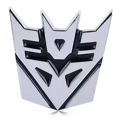 GENERICO - Pack de 5 Stickers Insignia Decepticons para Autos y Motos