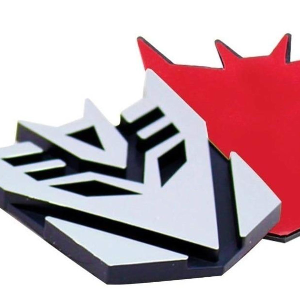 GENERICO - Pack de 5 Stickers Insignia Decepticons para Autos y Motos