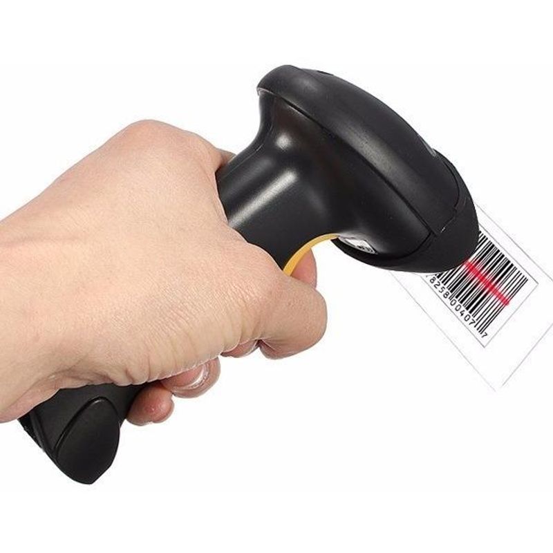 GENERICO - Lector de Código de Barras Láser USB de Mano