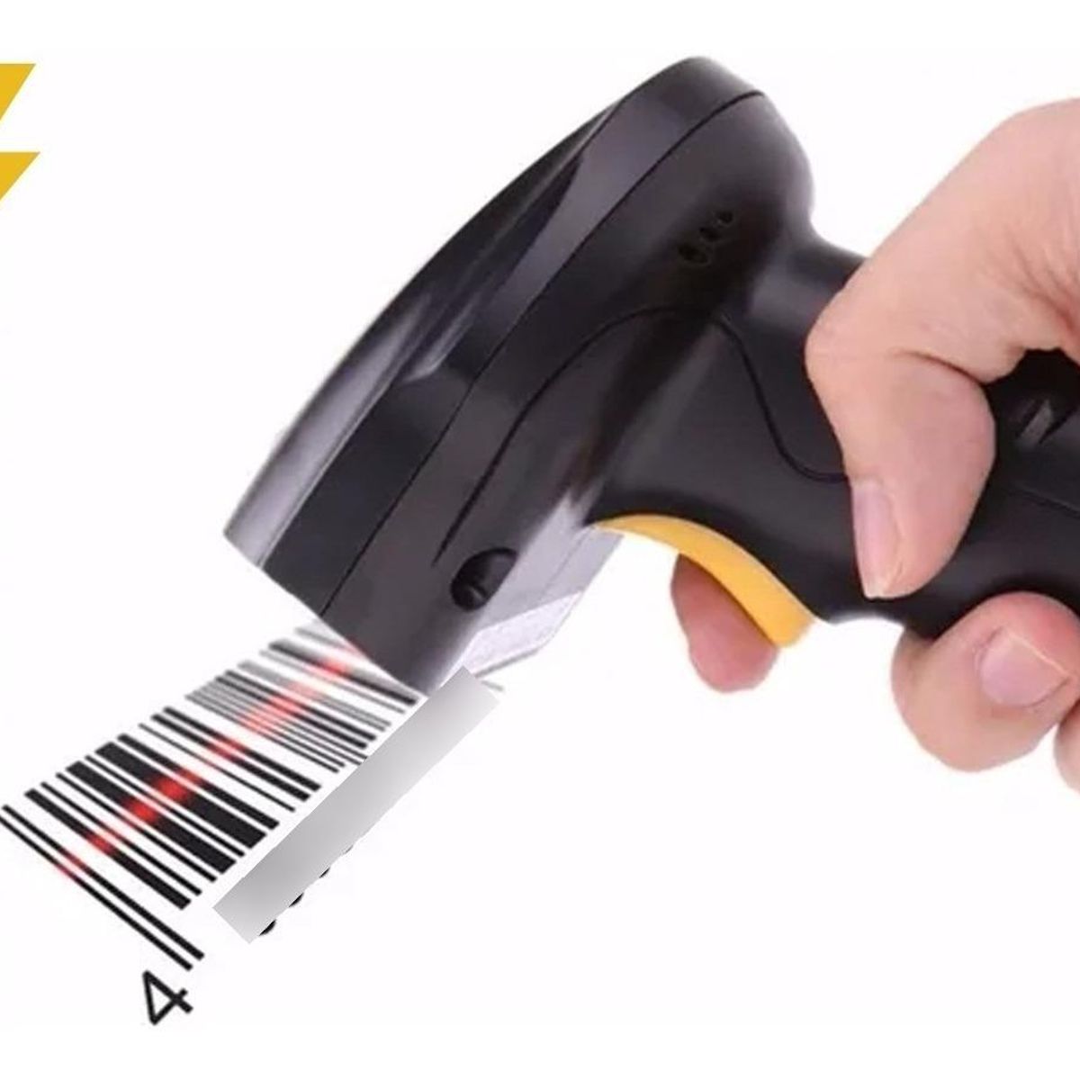 GENERICO - Lector de Código de Barras Láser USB de Mano