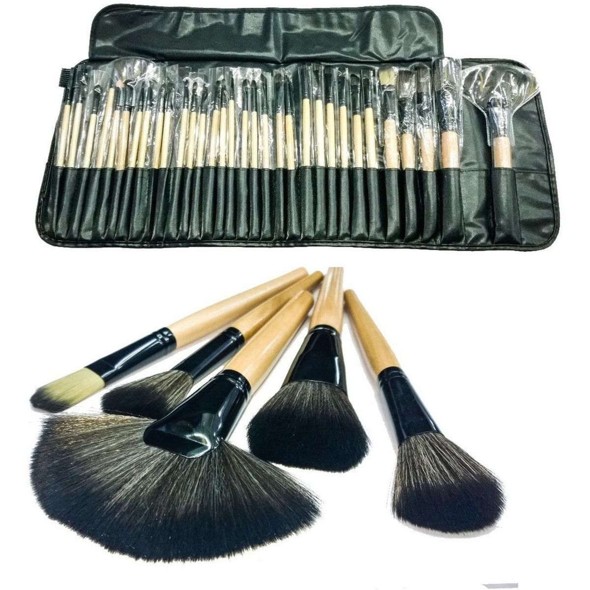GENERICO - Set Profesional de 32 Pinceles y Brochas de Maquillaje