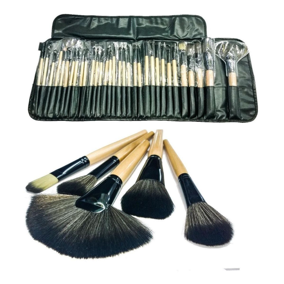 GENERICO - Set Profesional de 32 Pinceles y Brochas de Maquillaje