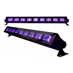 GENERICO - Pack de 2 Barras LED UV 9x3W para Efectos de Luz Negra