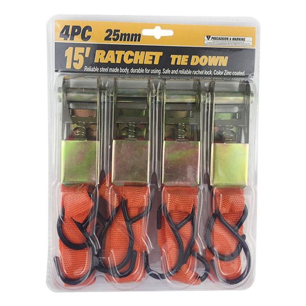 GENERICO - Set de Eslingas Ajustables para Carga - 4 Piezas