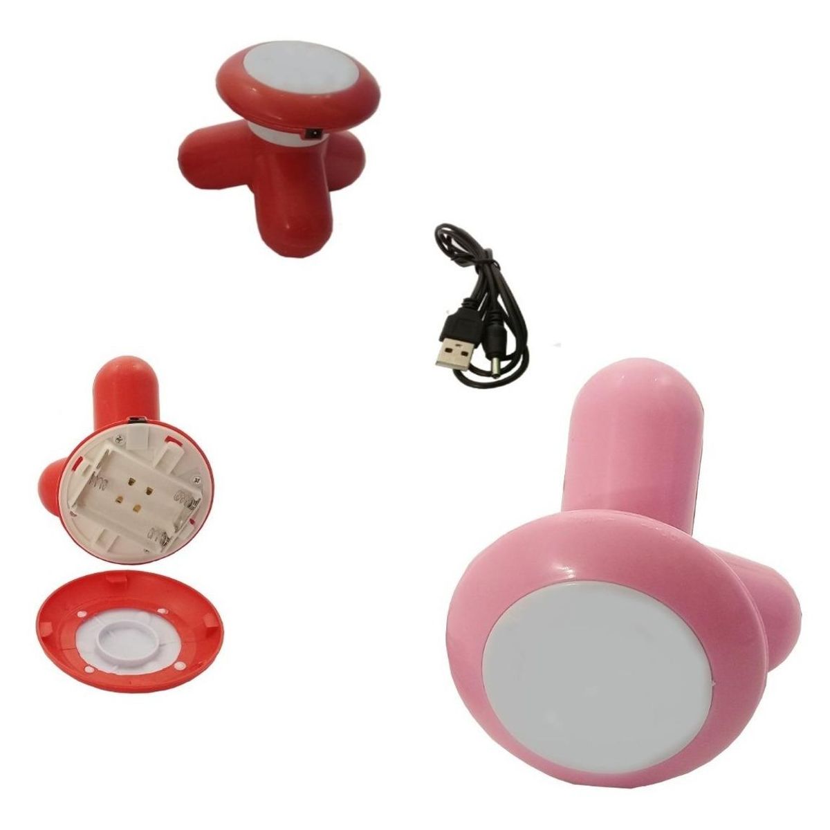 GENERICO - Pack de 10 Mini Masajeadores Ergonómicos para Cuello y Cuerpo