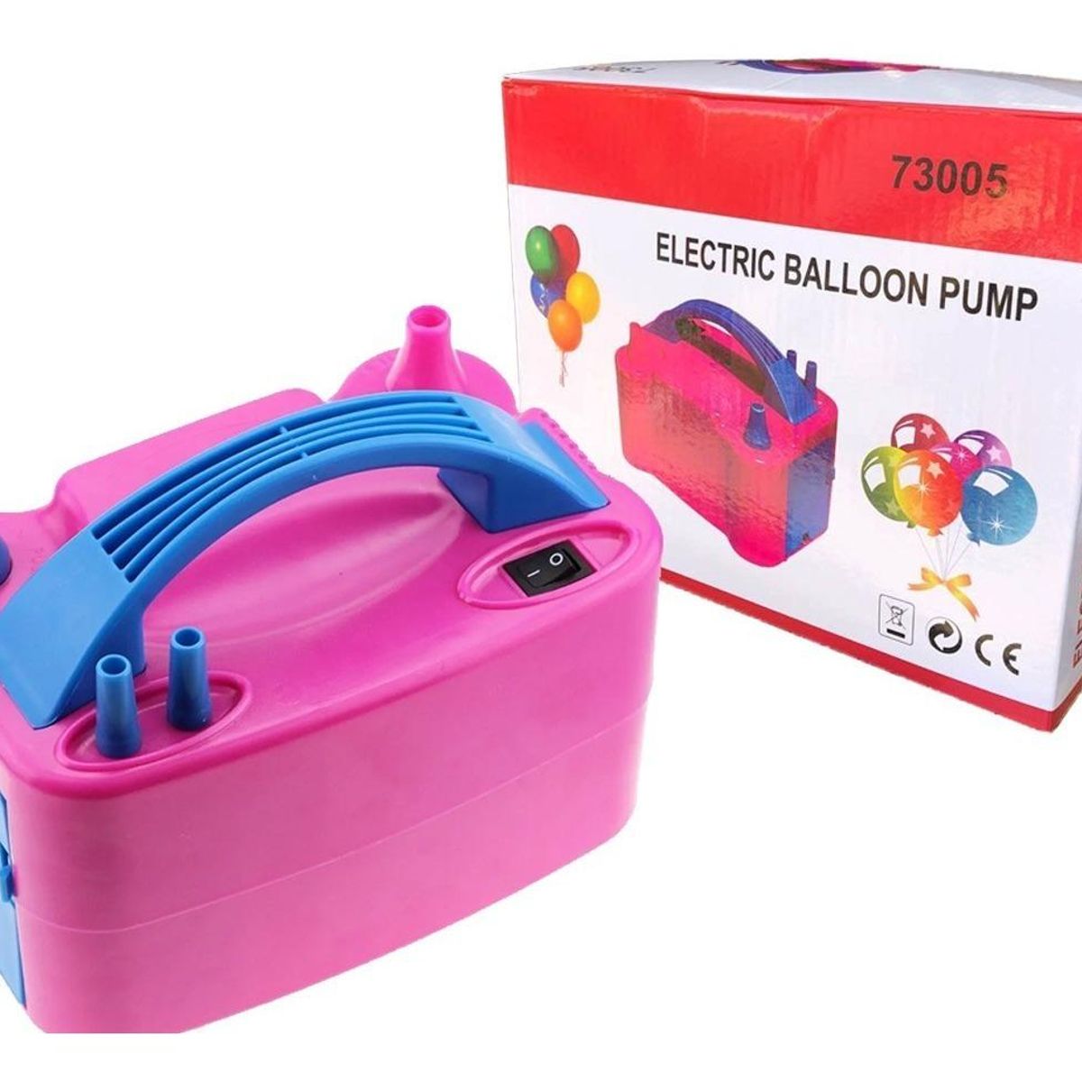 GENERICO - Inflador Eléctrico para Globos con 2 Inyectores.